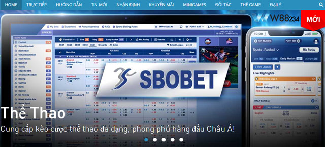 Thông tin chung về sảnh Thể Thao Sbobet W88